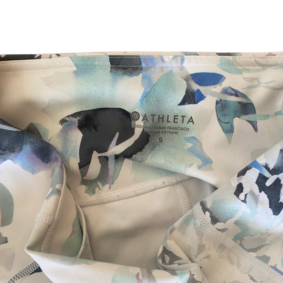 Athleta Stash Pocket Salutation Peony Floral Leggings Small - Picture 7 of 12
